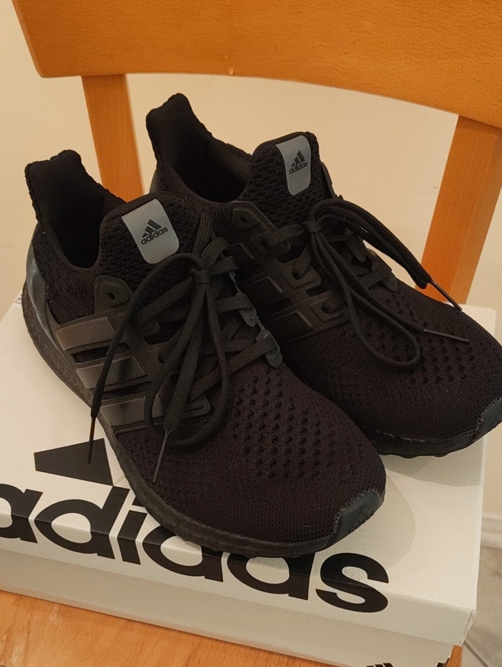 adidas Women's Black Knit Lace-Up Sneakers